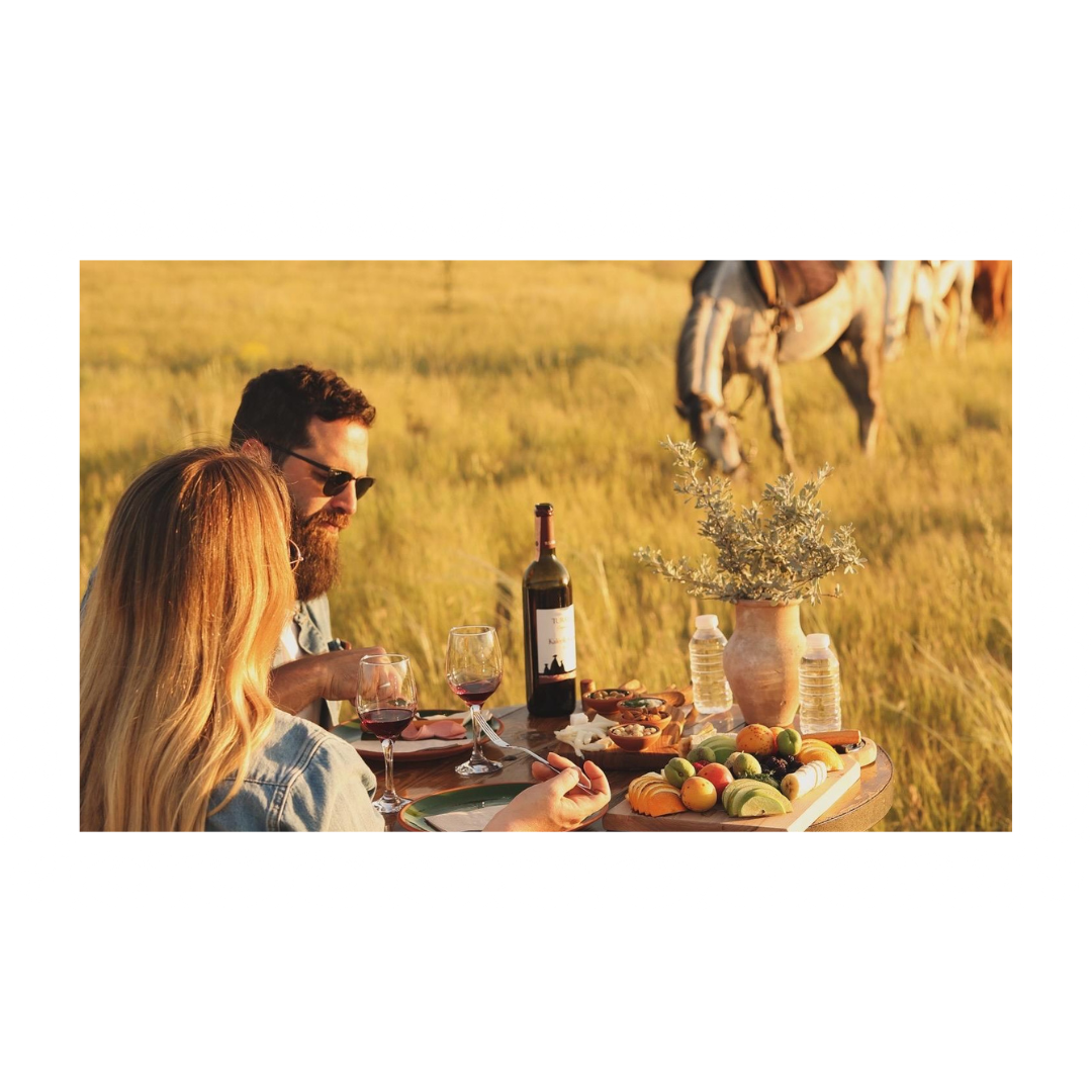 Dégustation privée de vins au coucher du soleil